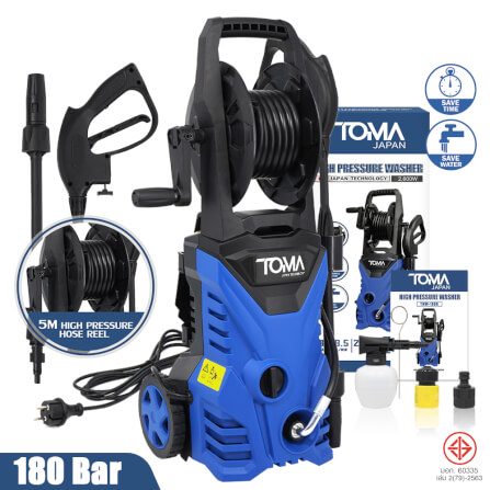 เครื่องฉีดน้ำแรงดันสูง TOMA JAPAN รุ่น TMW-180B 180 บาร์ 2600_9